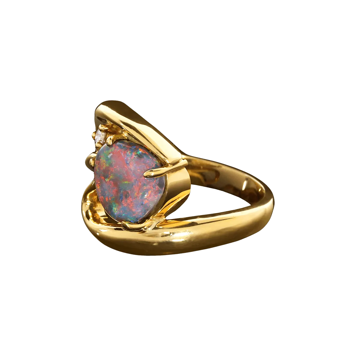 Red is for Love Opal Ring