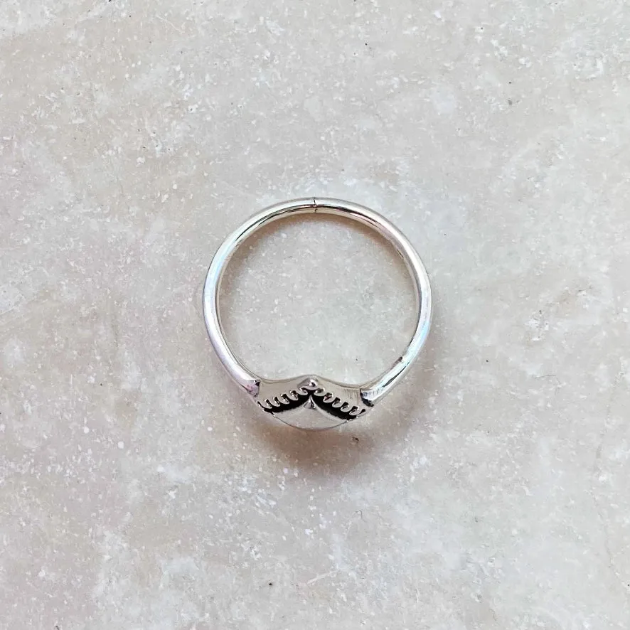 Silver Diamond Shaped Ring