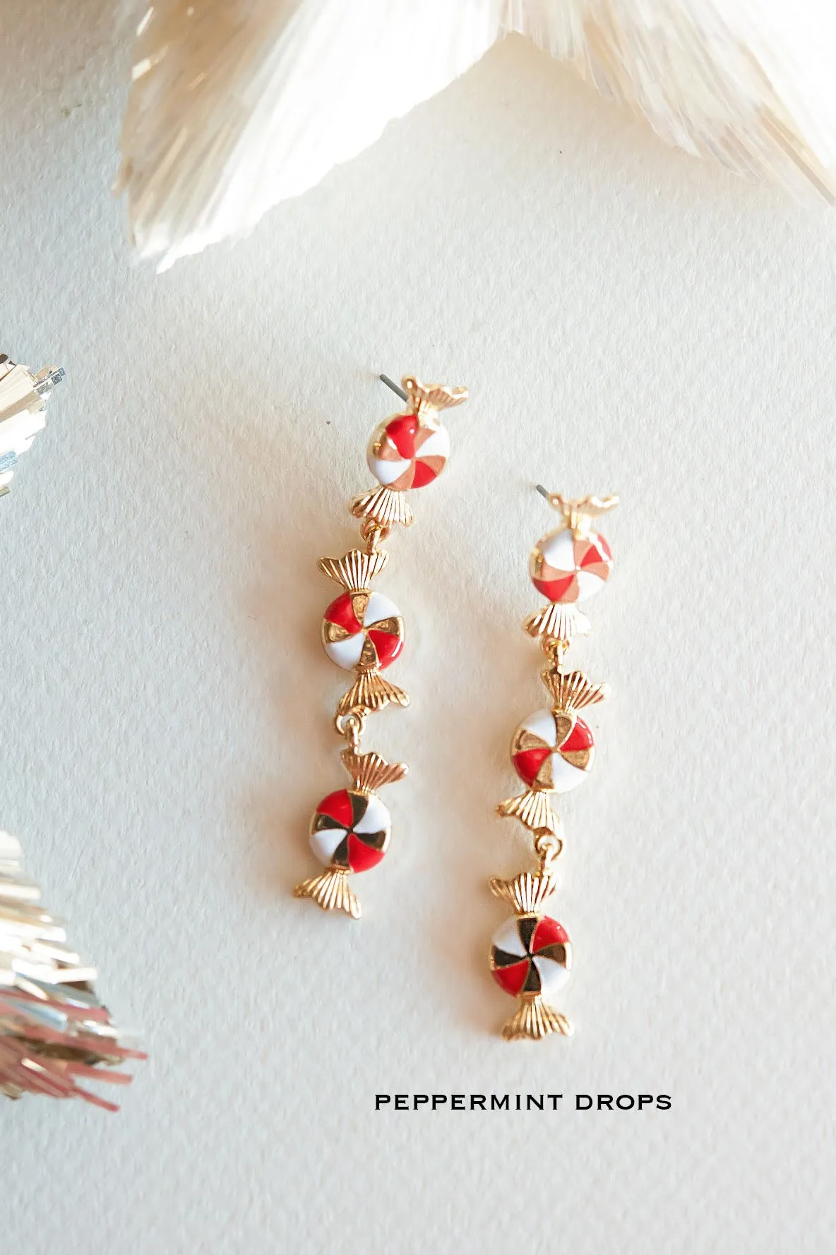 Sparkly Christmas Earrings | Vintage Vibe Holiday Earrings | Christmas Tree Jewelry