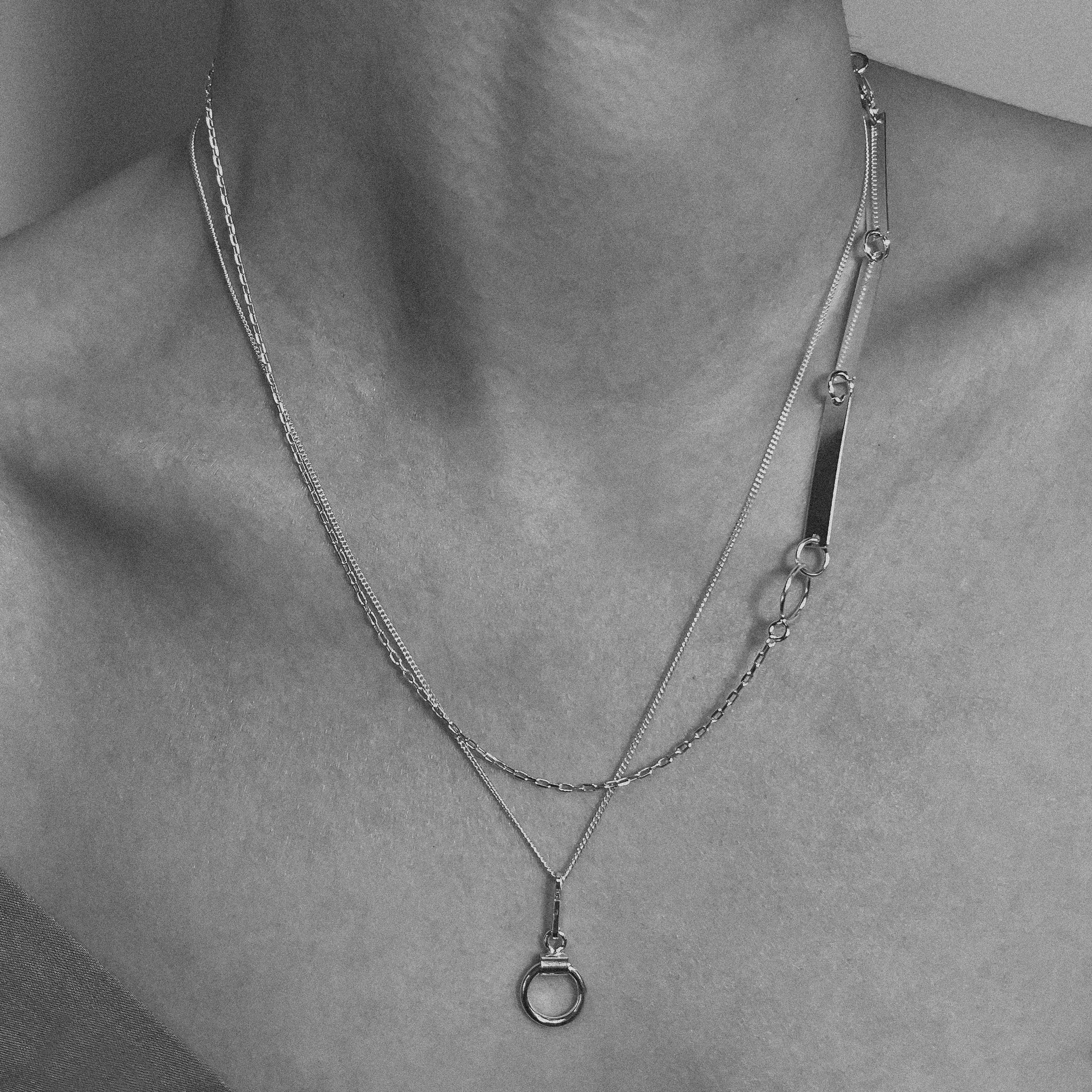 Sterling silver necklace N4/SS09