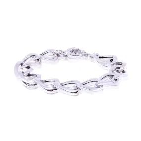 STERLING SILVER OVAL LINK CHAIN BRACELET