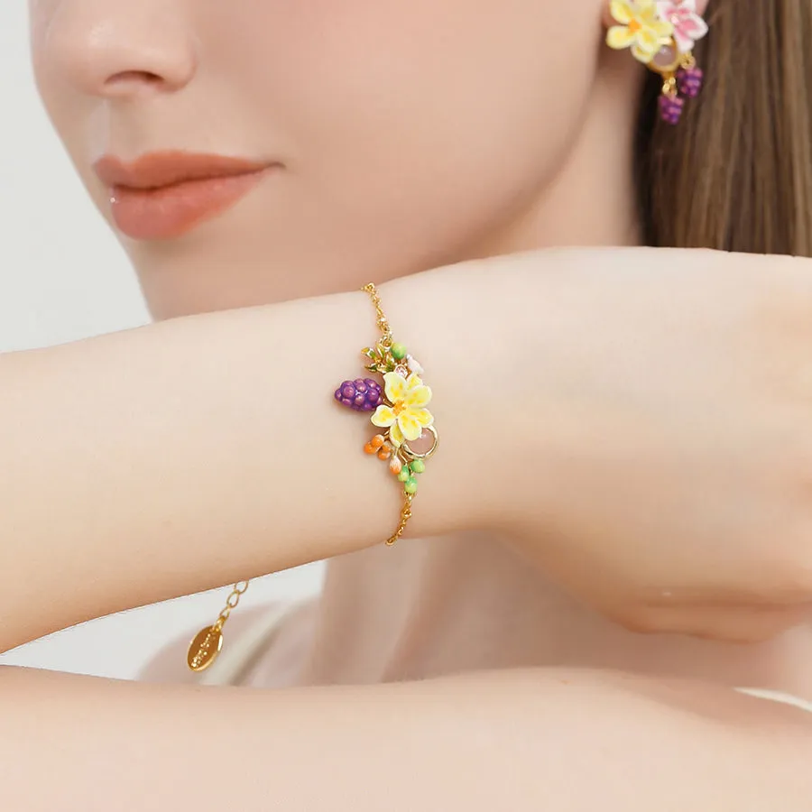 Sweet Grape Flower Bracelet