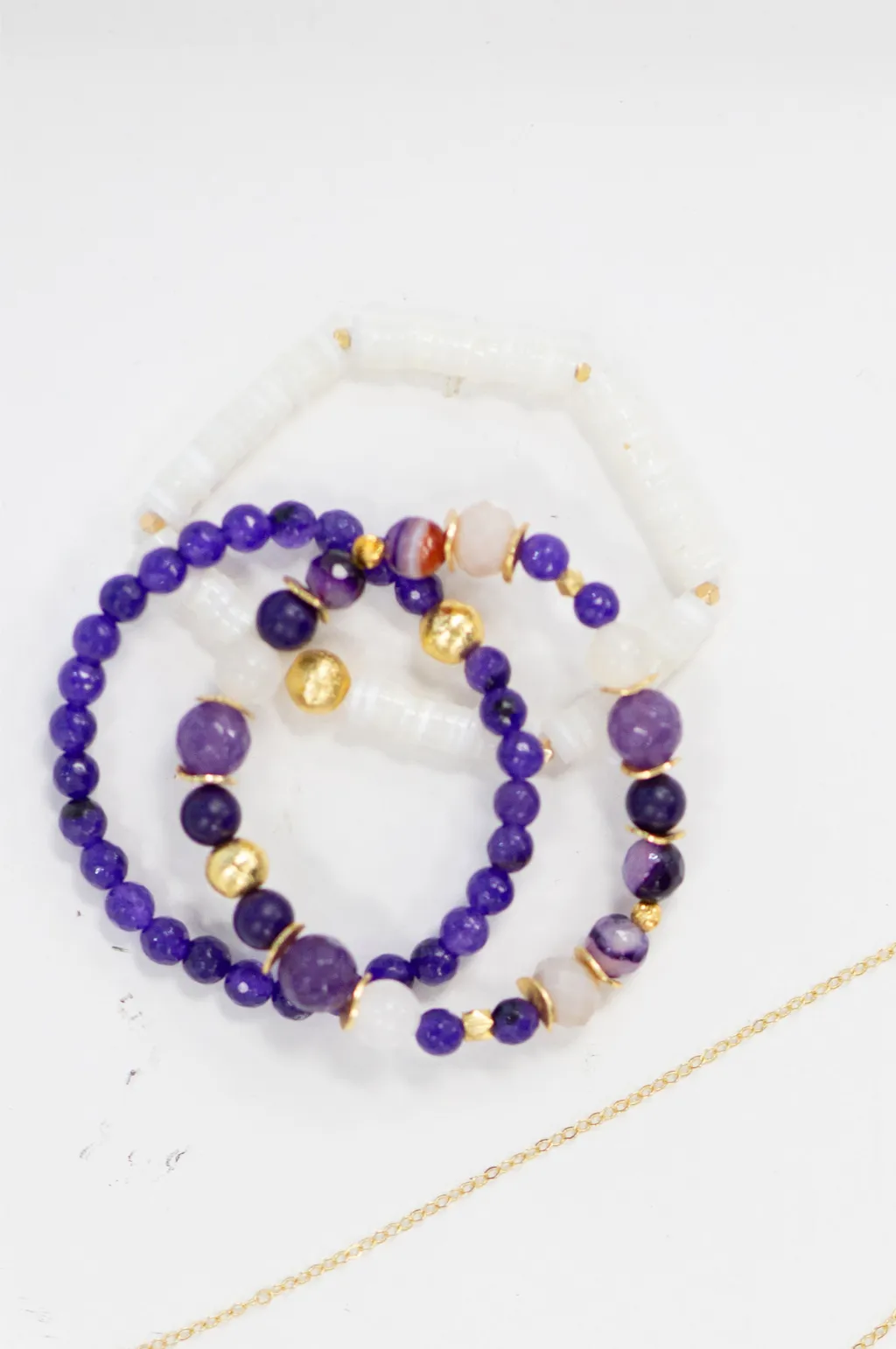 The Amalie Spirit Bracelet Stack by Annie Claire Designs