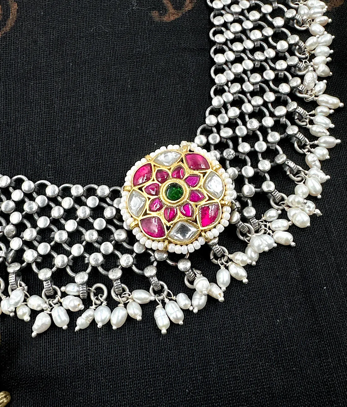 The Jadau Silver Necklace