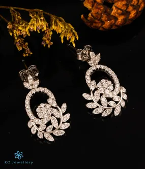 The Sparkling Floralia Silver Earrings