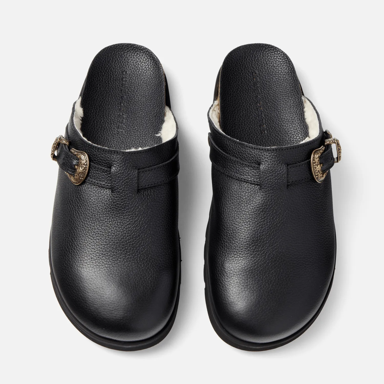 Winston Black Pebble Mule - Men's