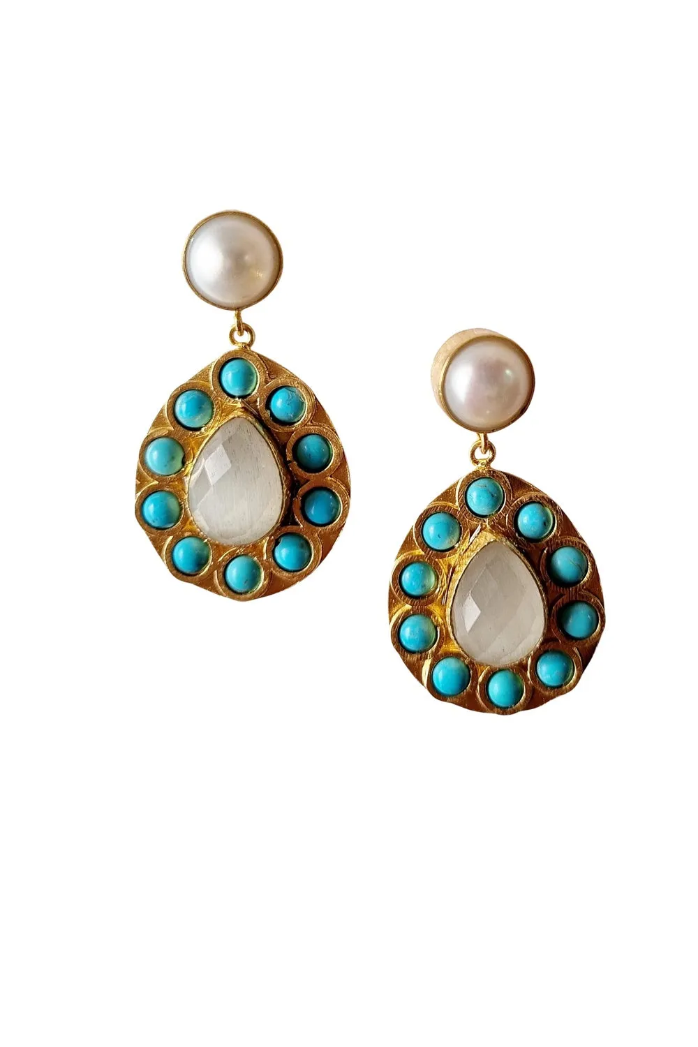 ZODA ASHA NATURAL STONE EARRINGS